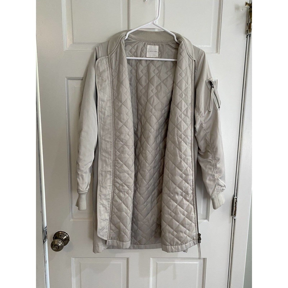 Lowers Farm Long Bomber Jacket Size Med!! EUC!! Gorgeous Coat!  From Korea!